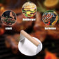 Gourmet Steel Burger Smasher With Wooden Handle For Perfect Patties