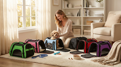 Breathable Oxford Pet Carrier - Spacious Travel Comfort For Cats