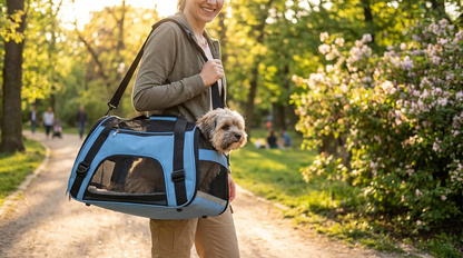Breathable Oxford Pet Carrier - Spacious Travel Comfort For Cats