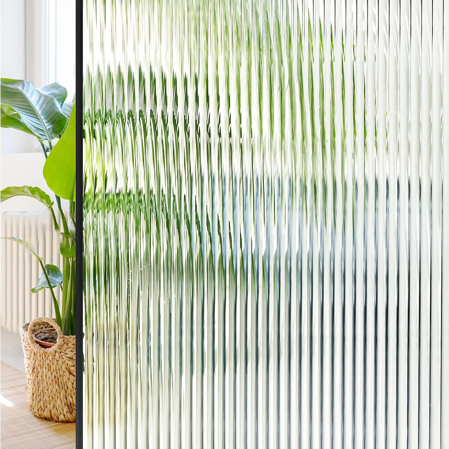 FROSTED WINDOW FILM-45X200-CM / WITH BLURRY LINES