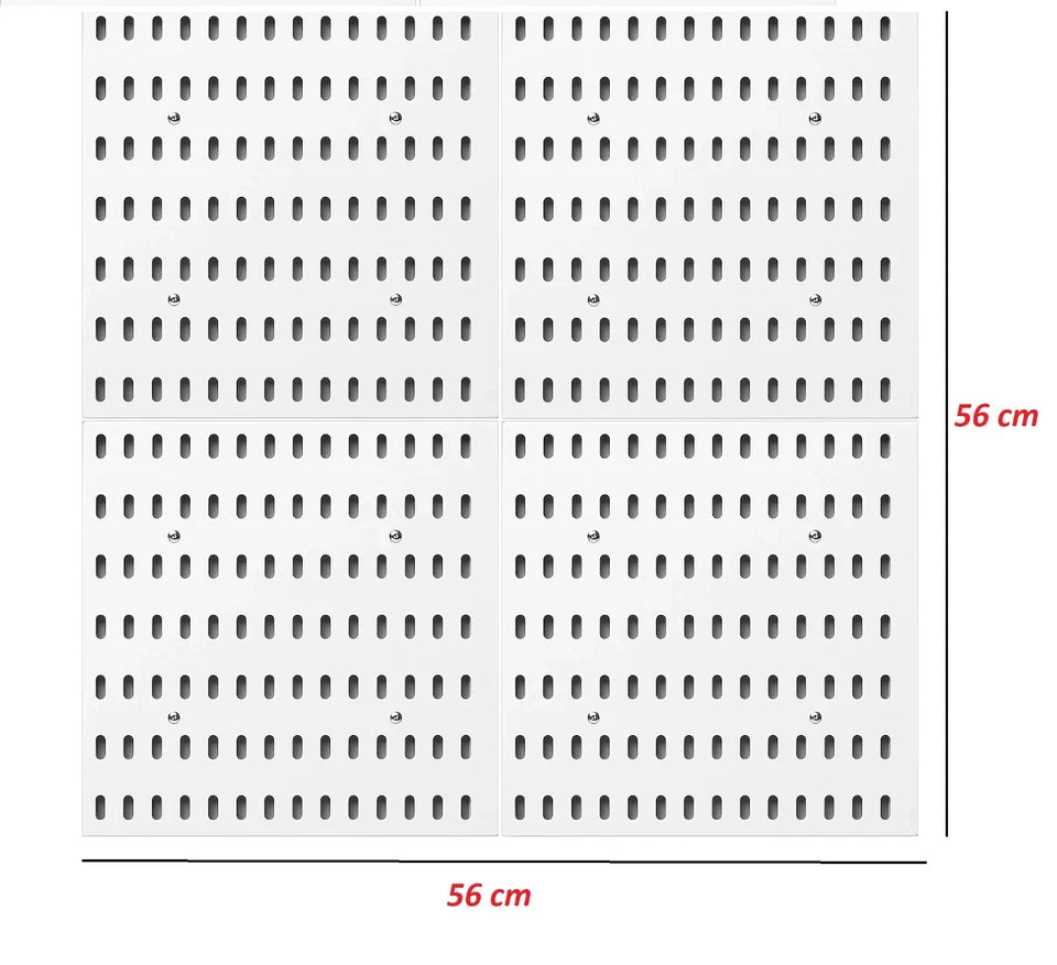 Premium White Pegboard Organizer - Transform Your Space Into Order