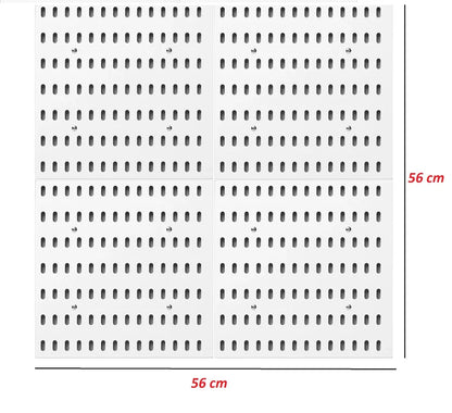 Premium White Pegboard Organizer - Transform Your Space Into Order