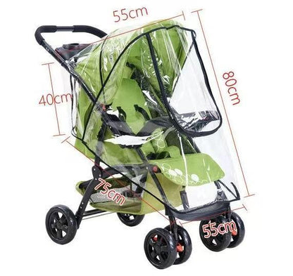 Weather Shield: Premium EVA Rain Cover For Baby Strollers
