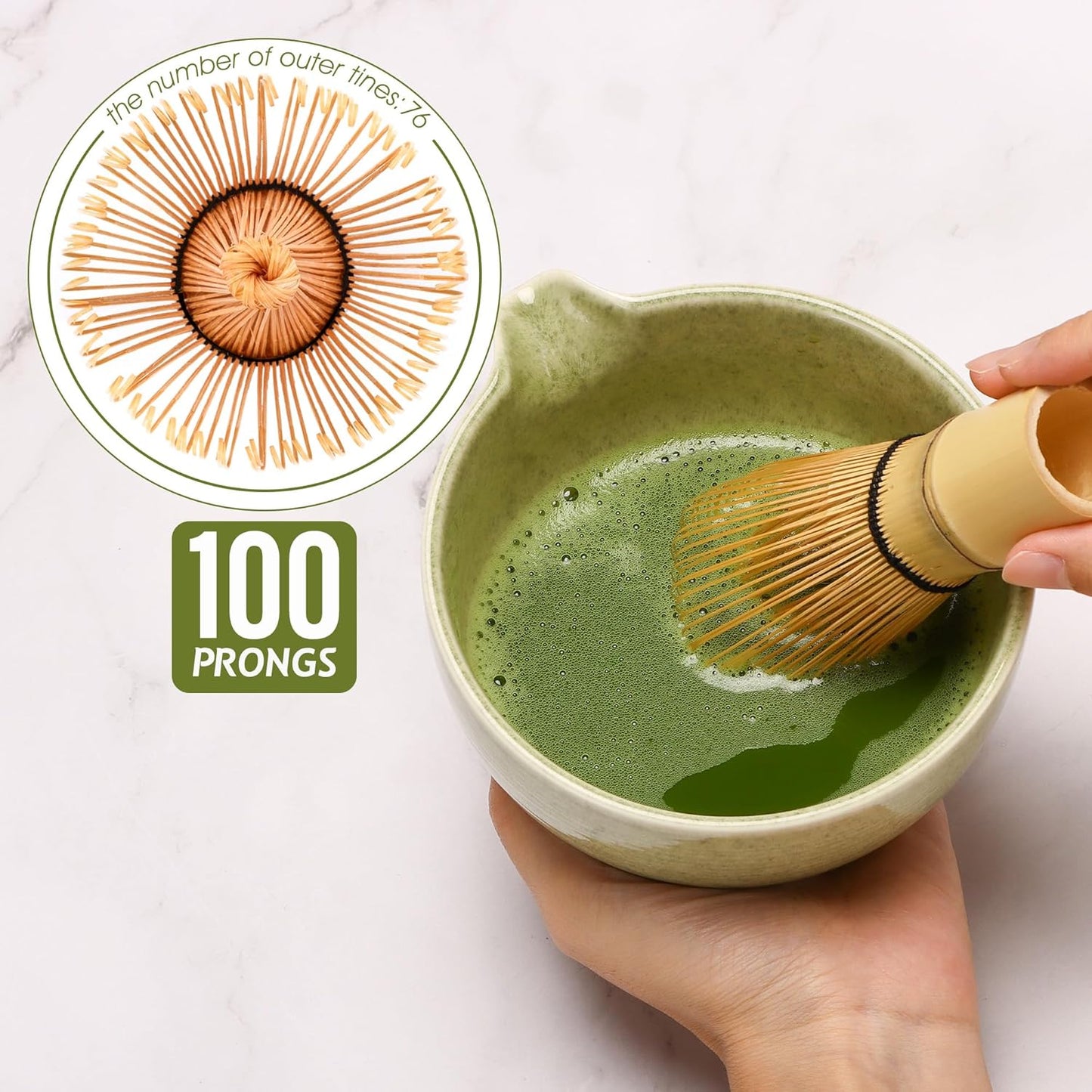 Authentic Japanese Matcha Ceremony Set - 5 Handcrafted Ceramic Pieces