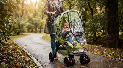 Weather Shield: Premium EVA Rain Cover For Baby Strollers