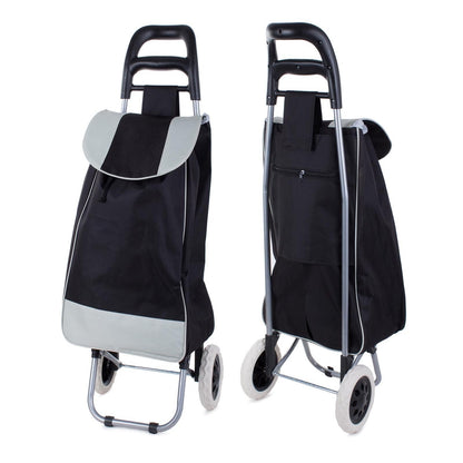 Premium Folding Cart: Transform Heavy Shopping Into Effortless Gliding