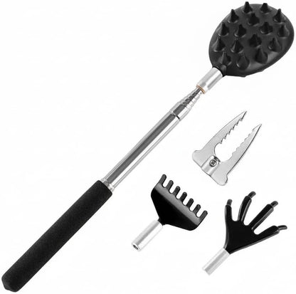 Premium 4-Piece Back Scratcher Set for Ultimate Relief