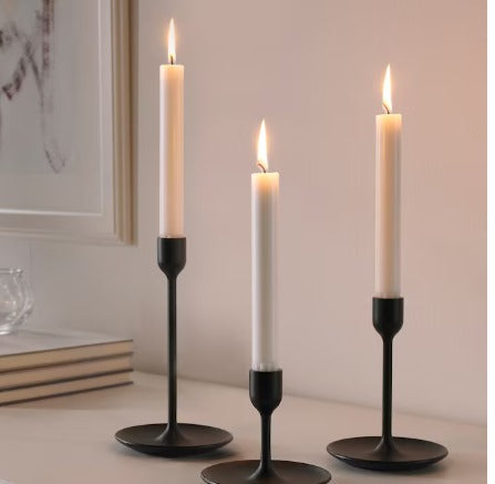 19cm Long  Unscented Chandelier White Candles Design for Home Décor Weddings Romantic Dinners and Stylish Home Accents