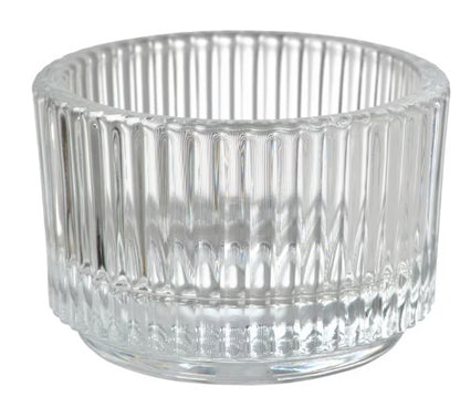 Candle Tealight Holder Crystal Clear glass 3.5 cm Candle Holder for Home  Party &Wedding Decorations