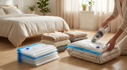 Premium Clear Storage Bags - 16x22 Organization Set of 10