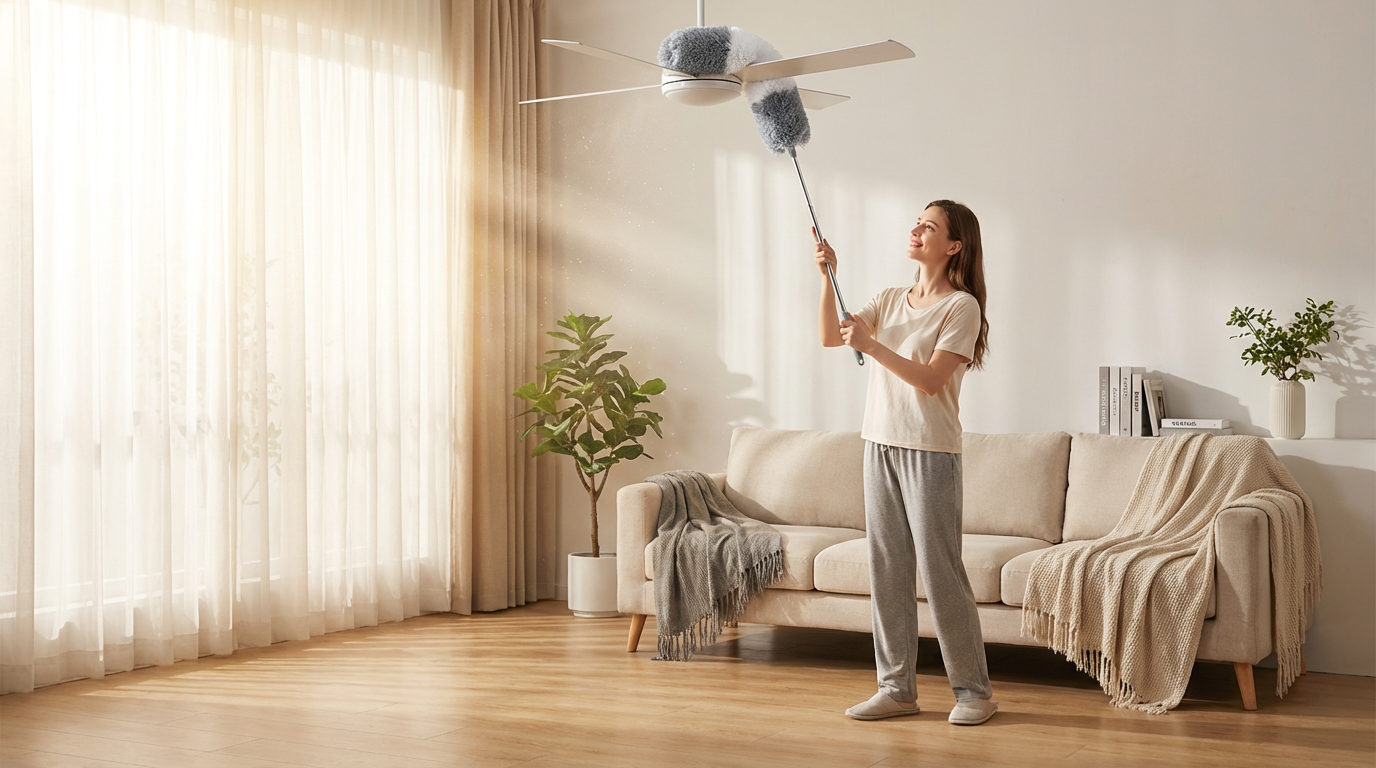 Professional Telescopic Microfiber Duster - Extends Your Reach
