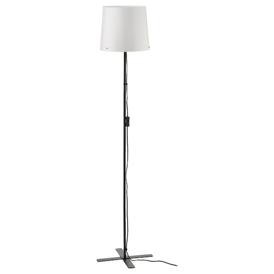 BARLAST Floor Lamp, Black/White 150cm Tall Standing Lamp - ZR Online Solutions