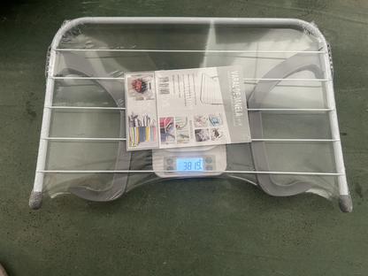 Space-Saving Folding Radiator Drying Rack With 5 Bars