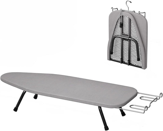 Compact Steel Mesh Tabletop Ironing Board With Iron Rest - 1.8KG