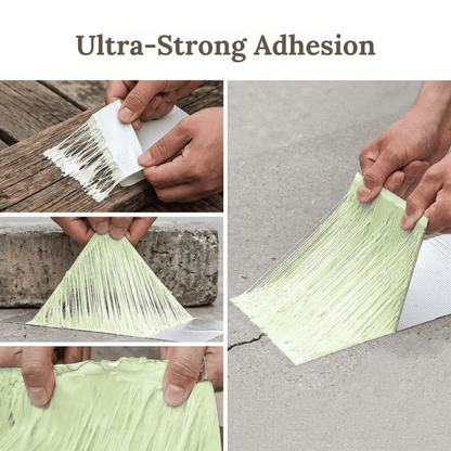 Super Strong Waterproof Aluminum Foil Butyl Tape Ideal for Steel Roofs, Gutter Leak Repairs, and Patching