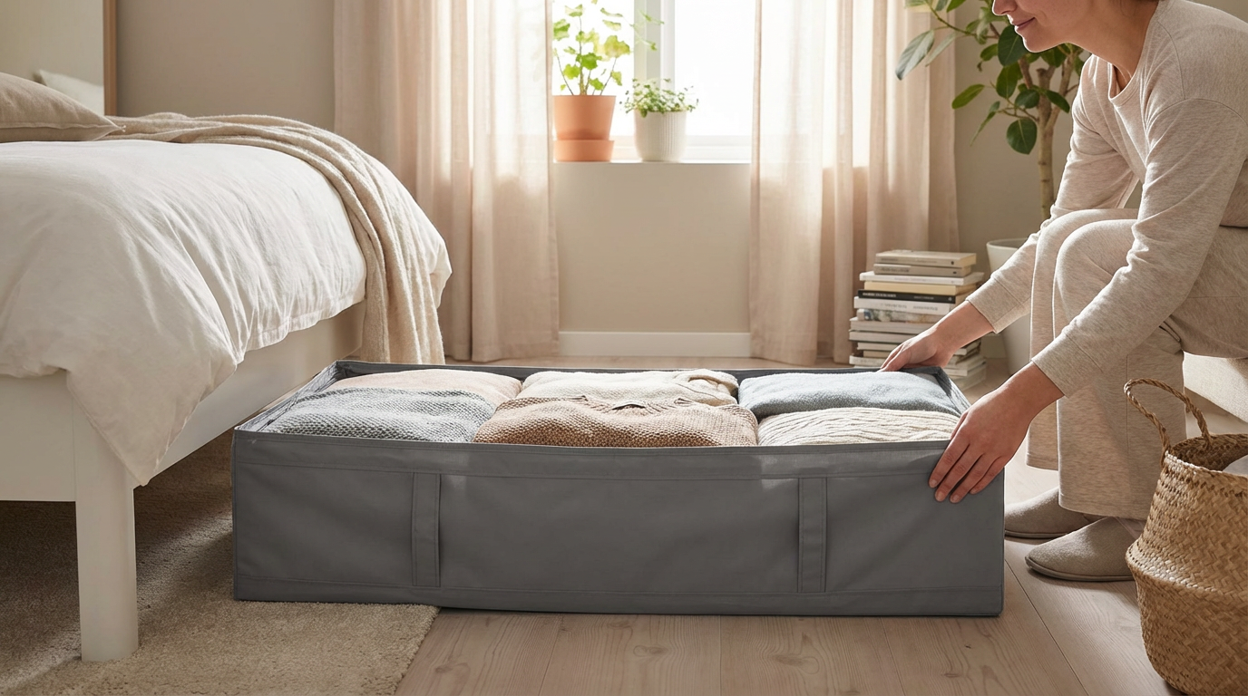Spacious Storage Case for Organized Living - Dark Grey 90x53cm