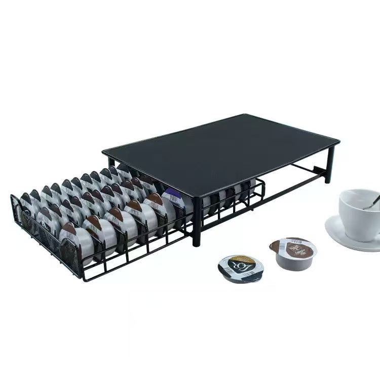 Premium Drawer Coffee Pod Organizer - Holds 60 Capsules
