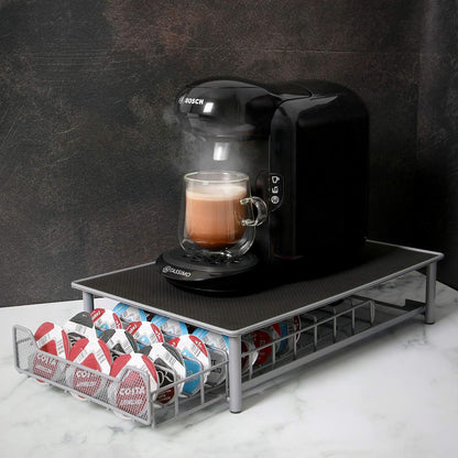 TASSIMO NESPRESSO COFFEE POD HOLDER GUSTO DOLCE CAPSULE STAND CHROME