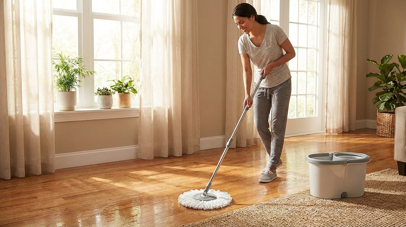 Premium Cotton Spin Mop Head Replacements - Heavy Duty 150G