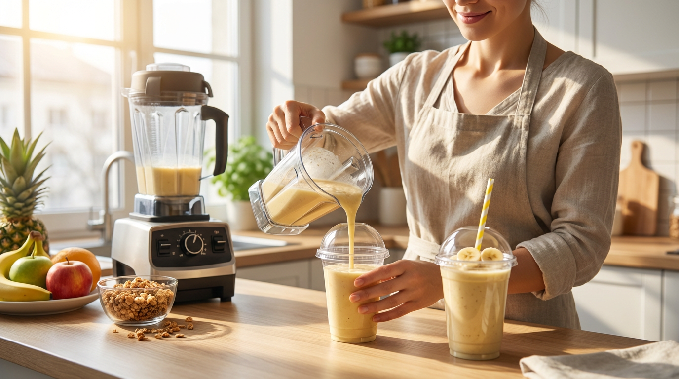Premium 16oz PET Smoothie Cup for Fresh Blended Perfection