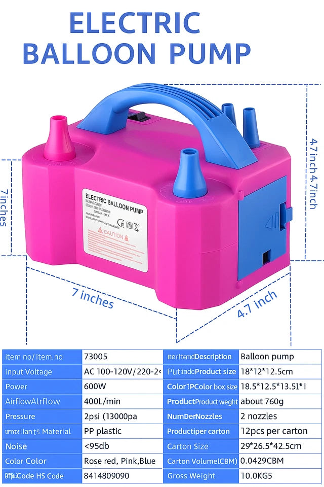 Electric Balloon Pump - Professional Party Setup Made Effortless