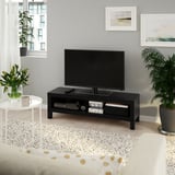 TV bench, black-brown, 120x35x36 cm