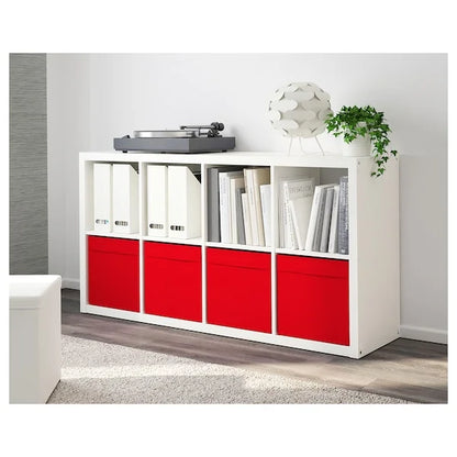 DRONA Box Red Foldable Storage Box for Shelving Units - ZR Online Solutions