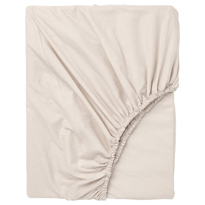 DVALA Beige Cotton Fitted Sheet Extra Soft Bed Sheet - ZR Online Solutions