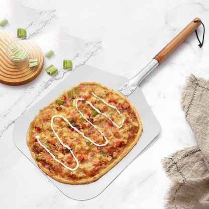Professional Detachable Pizza Peel With Wooden Handle 12"-14