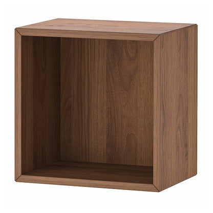 EKET Modular Cube Storage Unit, Brown Walnut Effect Wall Shelf Cabinet - ZR Online Solutions