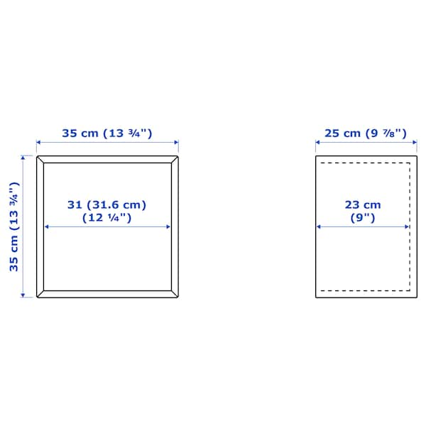 EKET Modular Cube Storage Unit, White Wall Shelf Cabinet - ZR Online Solutions