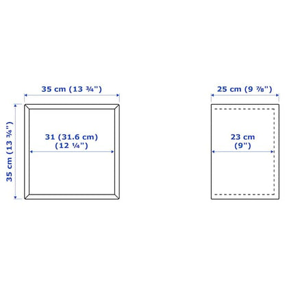 EKET Modular Cube Storage Unit, White Wall Shelf Cabinet - ZR Online Solutions