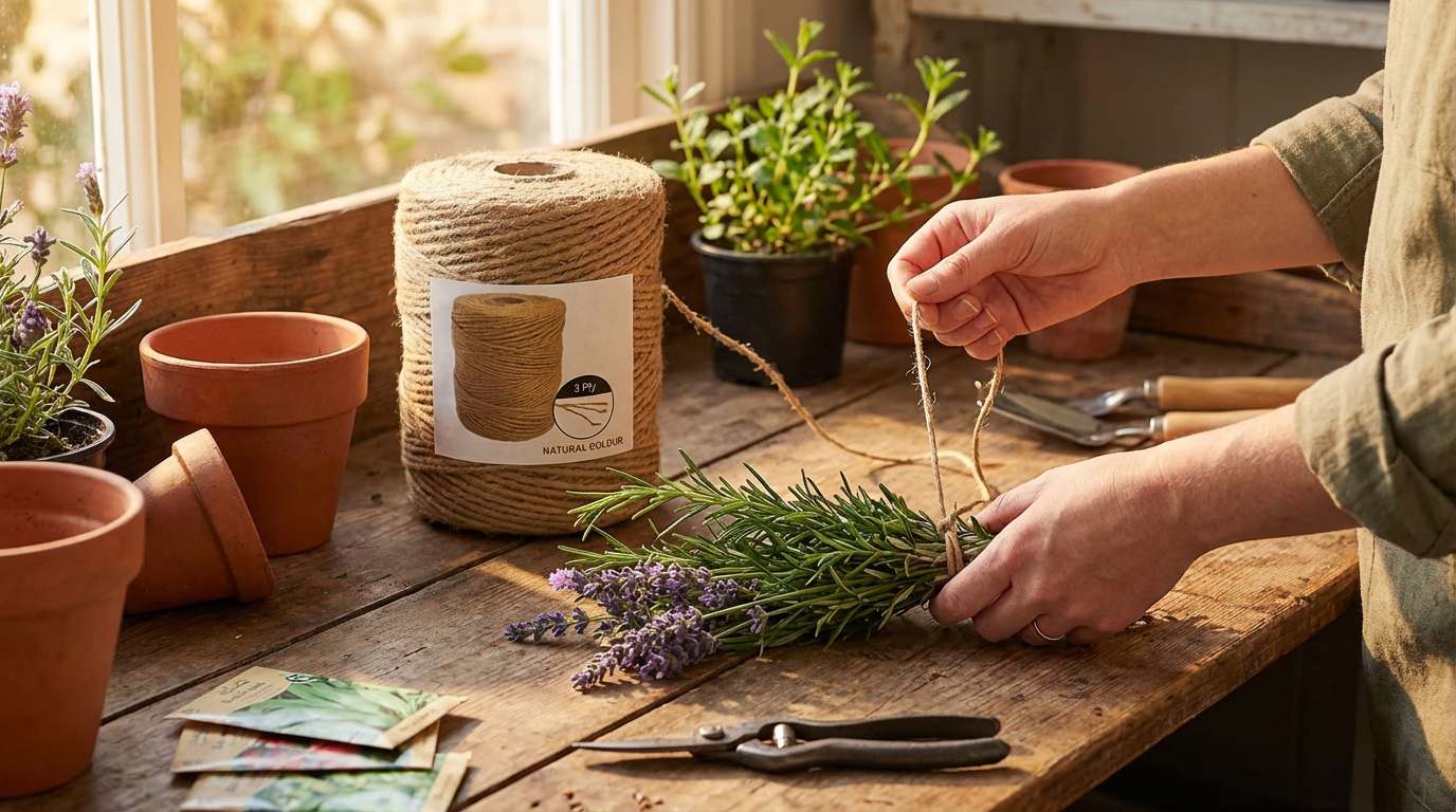 Natural Jute Twine - 3mm Craft & Garden Essential for Every Project