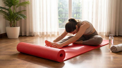 Professional NBR Yoga Mat With Straps - Blue Comfort For Every Pose