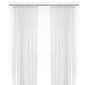 Net curtains, 1 pair, white Top Window Sheer Curtain - ZR Online Solutions