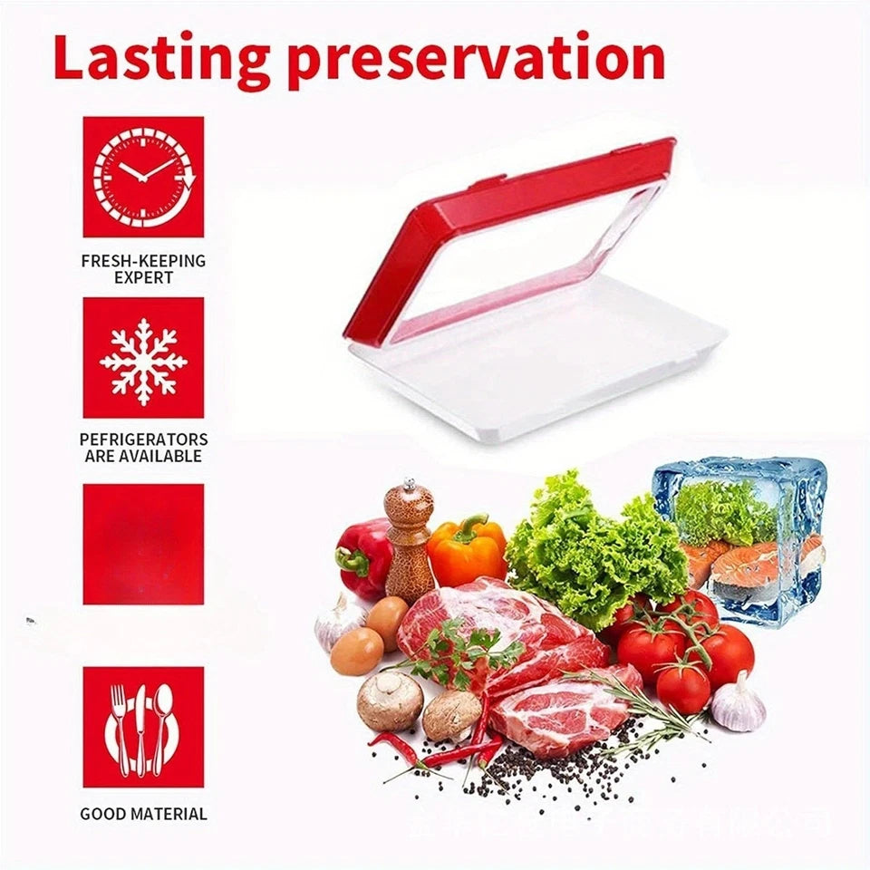 Stackable Food Storage Tray – Durable Polypropylene, Fridge & Cabinet Organizer