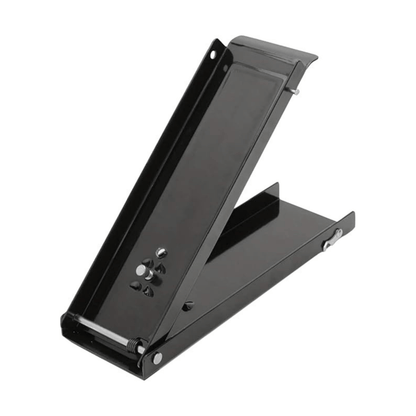 Metal foot operated can crusher 16oz 500ml – industrial strength pedal design for home bars pubs and garages, black finish