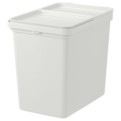 Waterproof Bin with Lid HALLBAR Light Grey Waste & Trash Basket - ZR Online Solutions