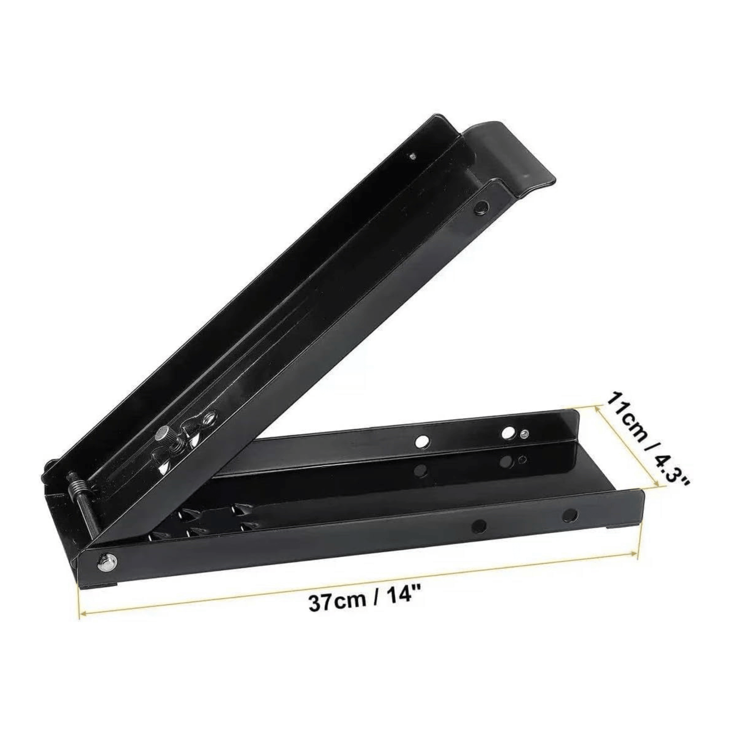 Industrial 500ml foot can crusher black – heavy duty steel pedal design for floor standing or wall hanging recycling