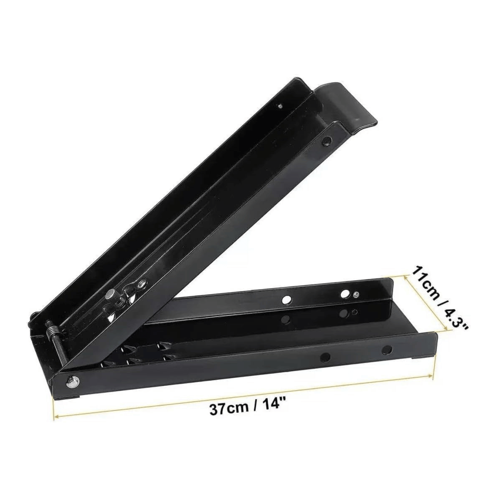 Industrial 500ml foot can crusher black – heavy duty steel pedal design for floor standing or wall hanging recycling