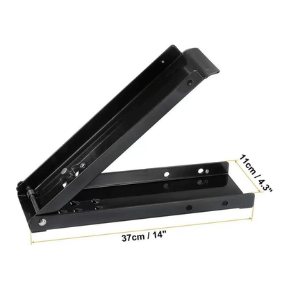 Industrial 500ml foot can crusher black – heavy duty steel pedal design for floor standing or wall hanging recycling