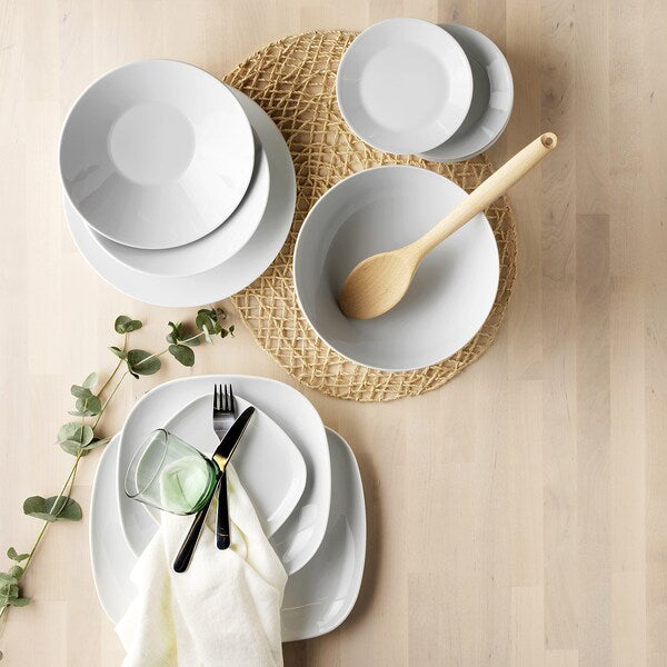 White Steak Plate Oval Dinner Plate Steak Rib Platter Serving Dish - ZR Online Solutions