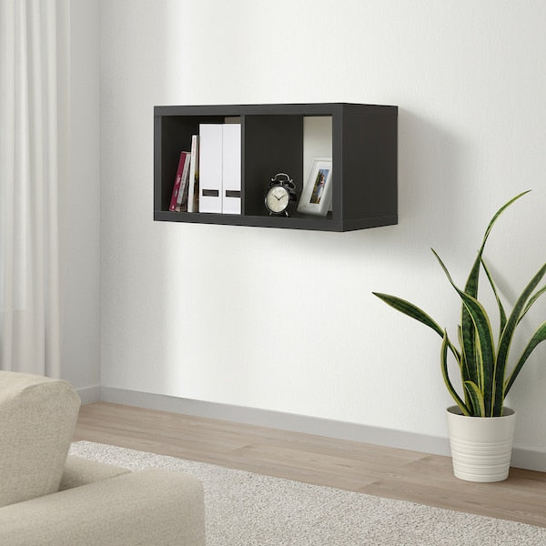 KALLAX Shelving Unit Black-Brown Wall Shelf Cube Storage Unit - ZR Online Solutions