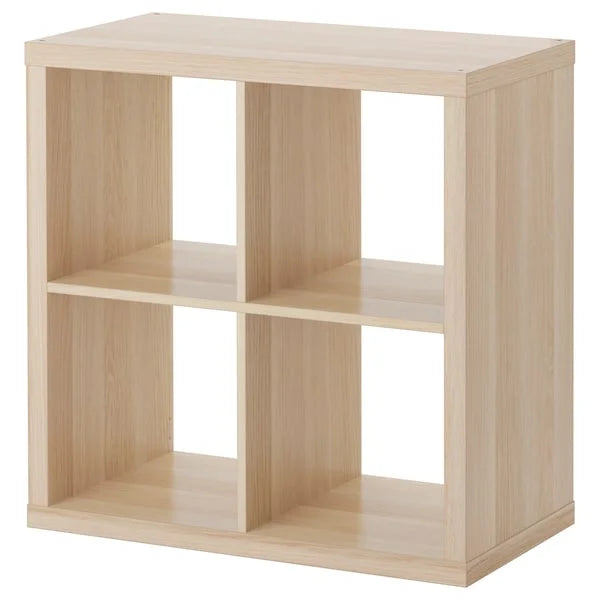 KALLAX Shelving Unit White Stained Oak Effect Wall Cube Storage Unit - ZR Online Solutions