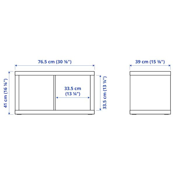 KALLAX Shelving Unit White Stained Oak Effect Wall Shelf Cube Storage Unit - ZR Online Solutions