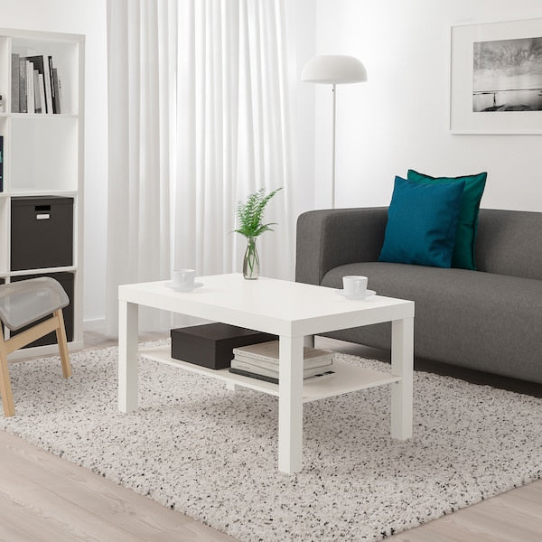 LACK Coffee Tea Table with Separate Storage Shelf for Magazines - ZR Online Solutions