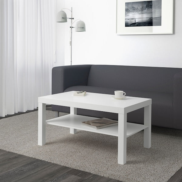 LACK Coffee Tea Table with Separate Storage Shelf for Magazines - ZR Online Solutions