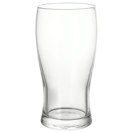 Beer Drinking Glass - 50cl Sturdy & Solid Clear Wine Glass just as Pub - ZR Online Solutions