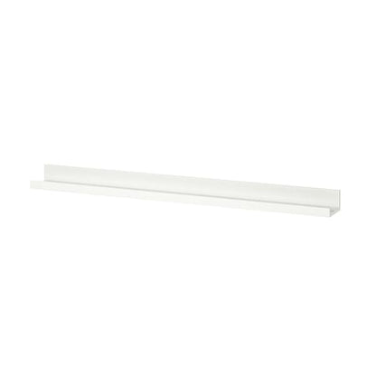 MOSSLANDA 115cm Picture Ledge White Wall Mounted Photo Shelf - ZR Online Solutions