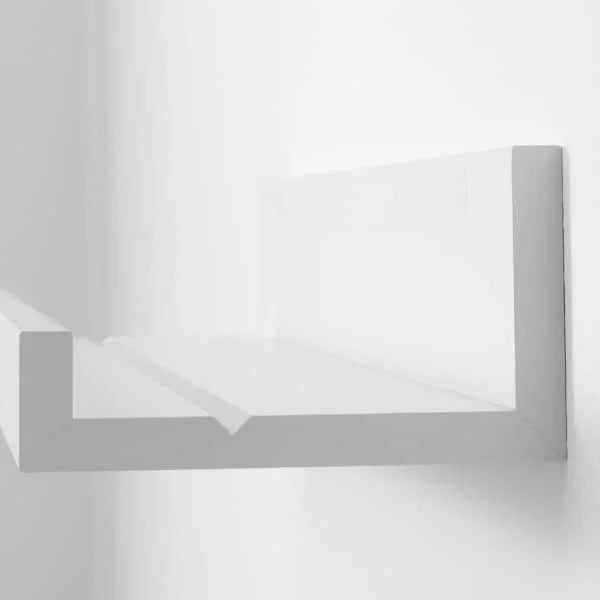 MOSSLANDA 55cm Picture Ledge White Wall Mounted Photo Shelf - ZR Online Solutions